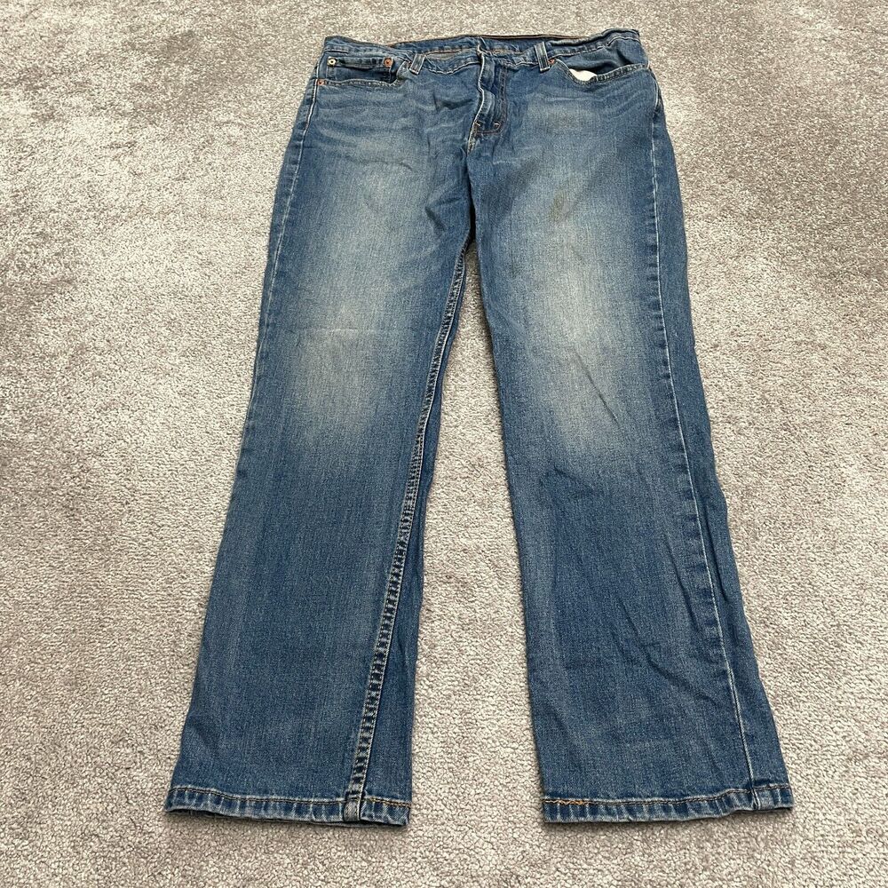 Levi's 511 Slim Fit Denim Jeans Mens 38x32 Blue Straight Leg Medium Wash Cotton